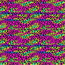 Neon Leopard 3 - Adhesive Vinyl