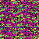 Neon Leopard 3 - Adhesive Vinyl