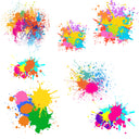 Neon Splashes 2 UV DTF Decal accent Sheet 10x10