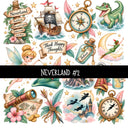 Neverland Torn Pages UV DTF Decal sheets 5 Designs available