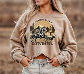 Shoulda been a cowgirl DTF Transfers