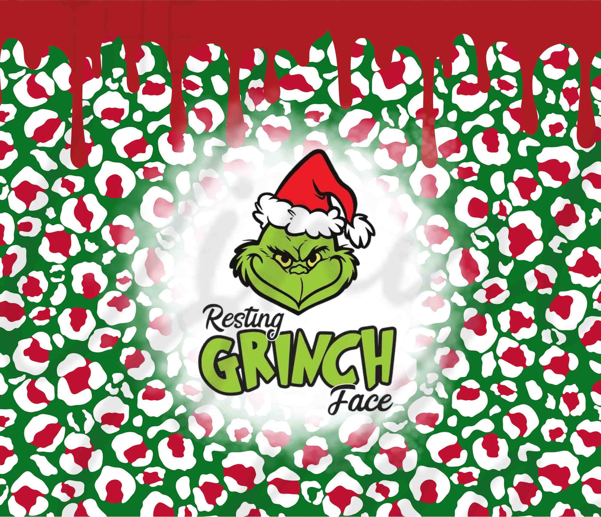 Nobody Likes A Grinch 20 or 30 oz Skinny Adhesive Vinyl Wrap