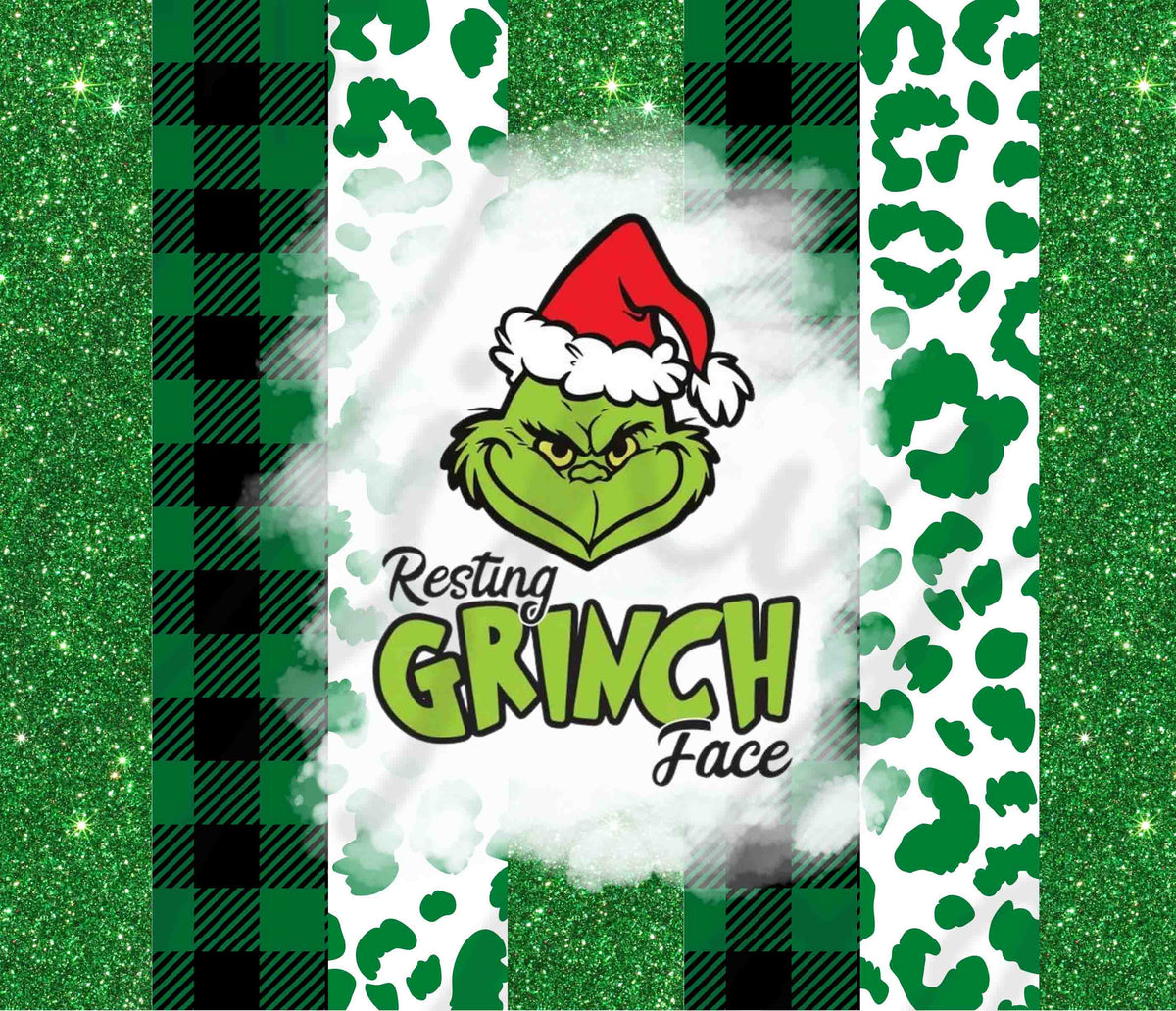 Nobody Likes A Grinch 20 or 30 oz Skinny Adhesive Vinyl Wrap