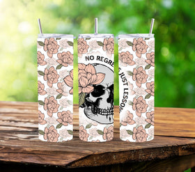 No Regrets Just Lessons Vinyl Tumbler Wraps