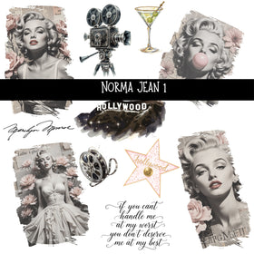 Norma Jean UV DTF Decal sheets 3 design sheets available
