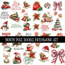 North Pole Doodle Patchwork Set