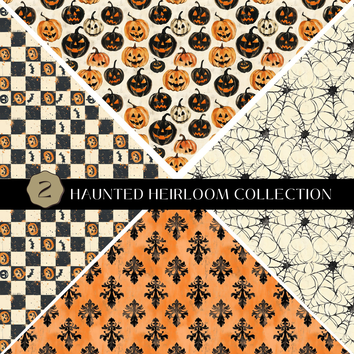 Haunted Heirloom precut Vsplit 12x12 vinyl sheet 2 Designs
