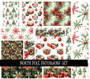 North Pole Doodle Patchwork Set