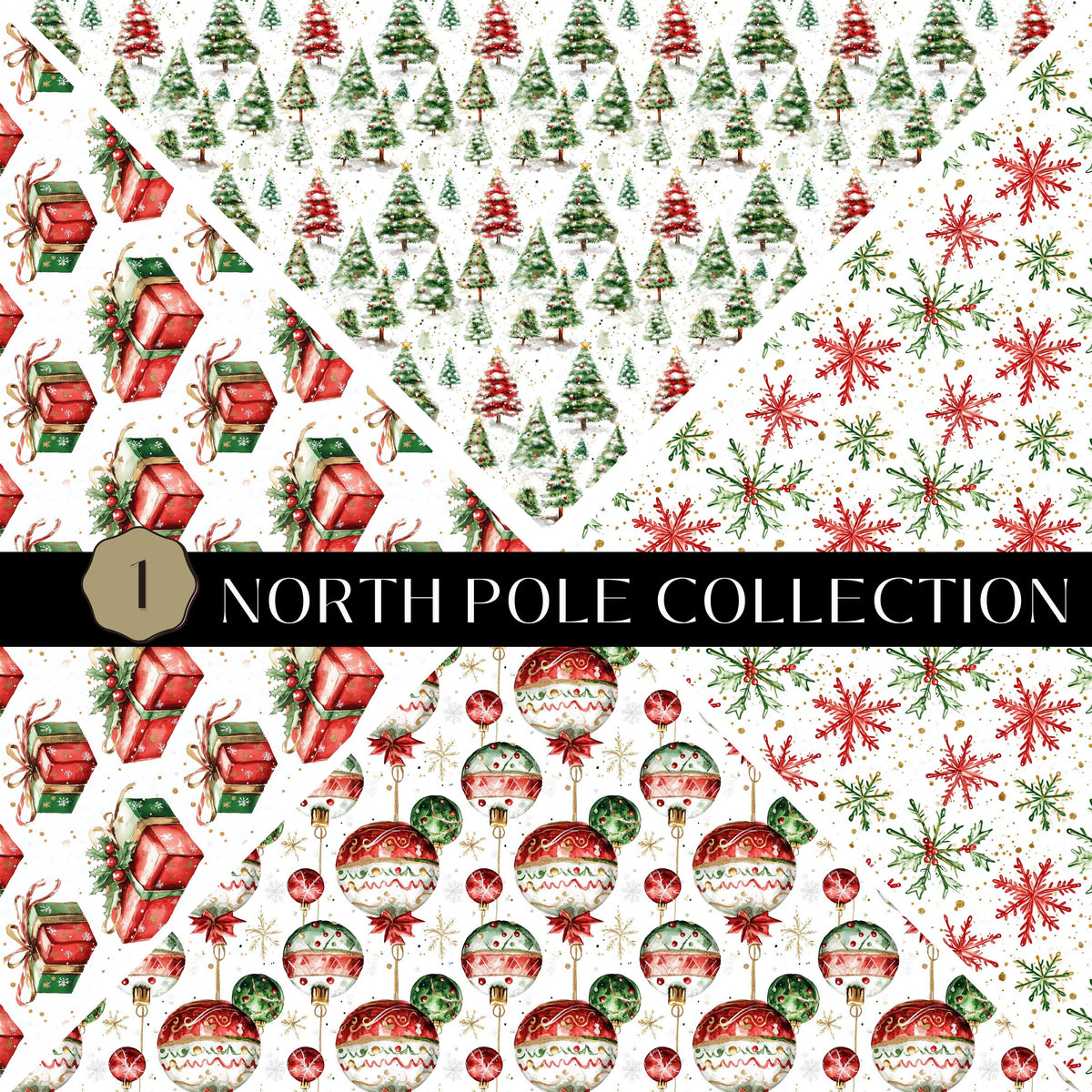 North Pole precut Vsplit 12x12 vinyl sheet 2 Designs