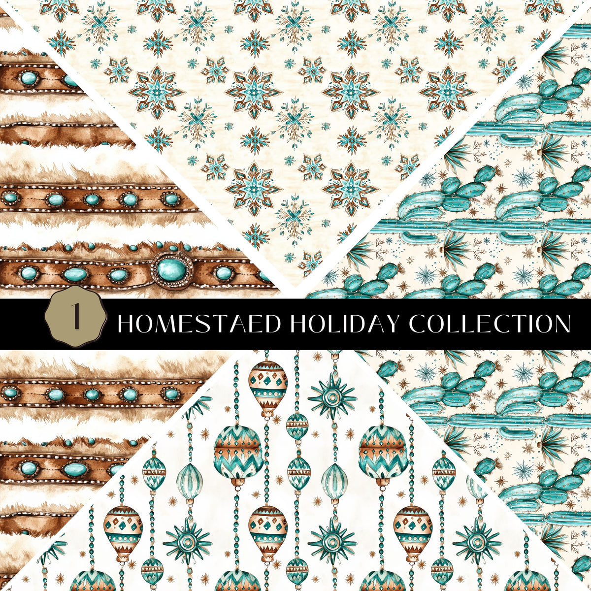 Homestead Holidays precut Vsplit 12x12 vinyl sheet 2 Designs