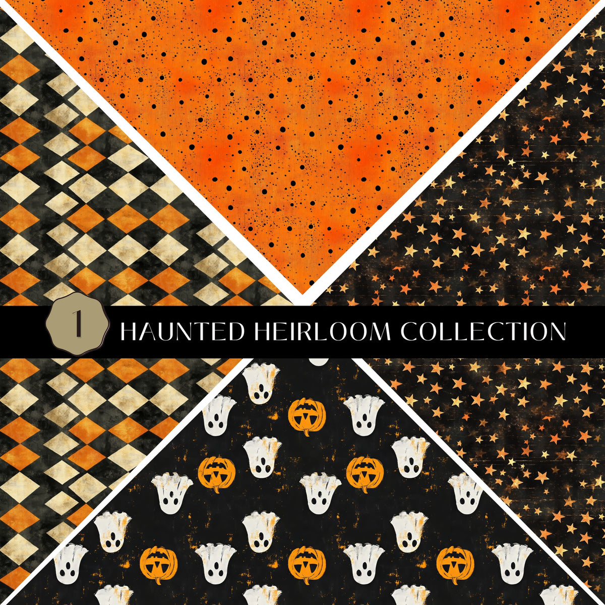 Haunted Heirloom precut Vsplit 12x12 vinyl sheet 2 Designs