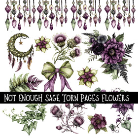 Not enough sage Torn Pages - UV DTF Decal sheet