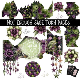 Not enough sage Torn Pages - UV DTF Decal sheet