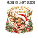 Nothing runs like a reindeer DTF Transfers 2pc set