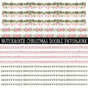 Nutcracker Christmas Doodle Patchwork Set