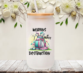 Weapons of grass destruction pink UV DTF Decals