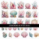 Ocean Dreams UV DTF Decal sheets 2 Designs available