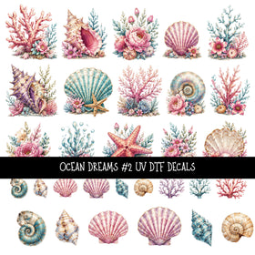 Ocean Dreams UV DTF Decal sheets 2 Designs available