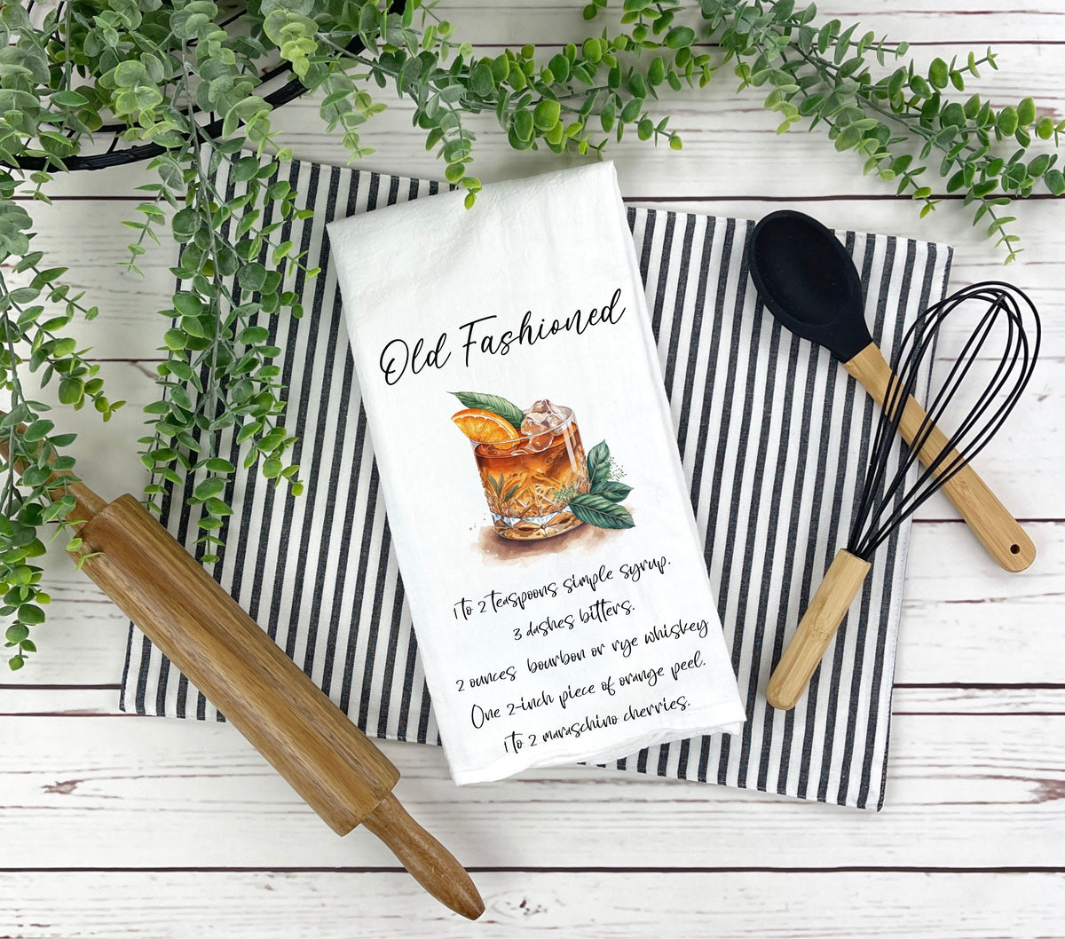 Cocktail Recipe DTF towel Transfer 5 inches wide- 20 Designs