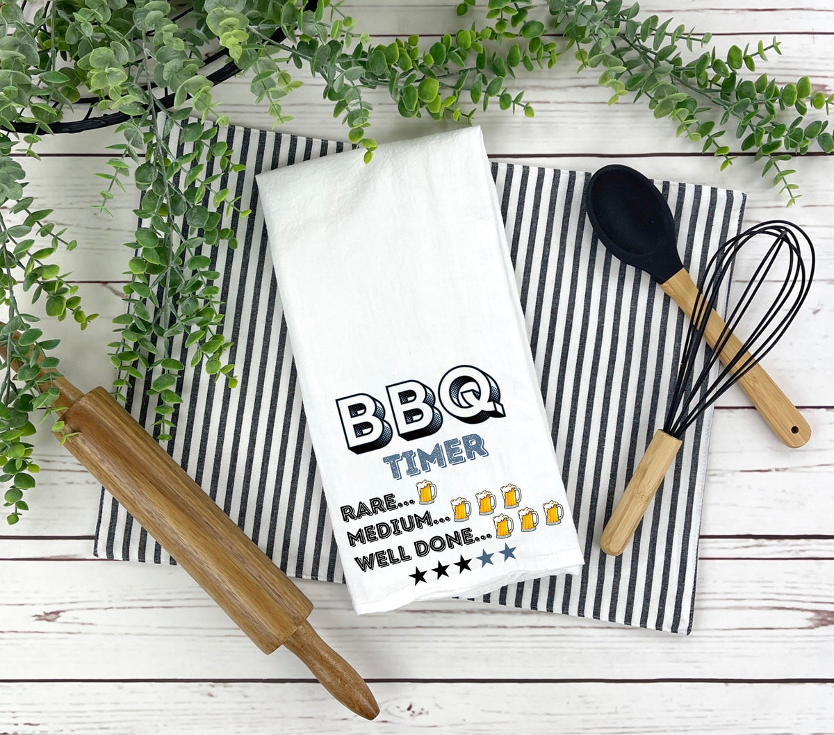BBQ Timer DTF towel Transfer
