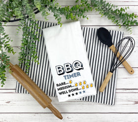 BBQ Timer DTF towel Transfer