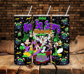 Not so scary Halloween Vinyl tumbler wraps