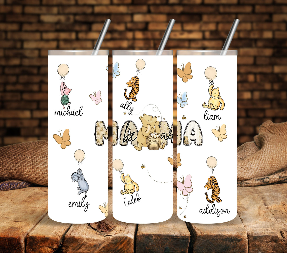 Mama Bear Hunny UV DTF Decal Sheet