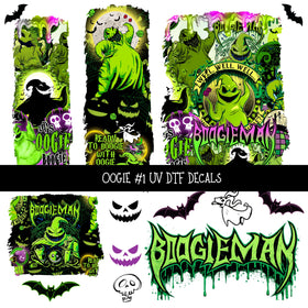 Oogie Torn Pages UV DTF Decal sheets 3 designs available