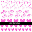 Open Hearts UV DTF Decal sheets 4 Color sheets available