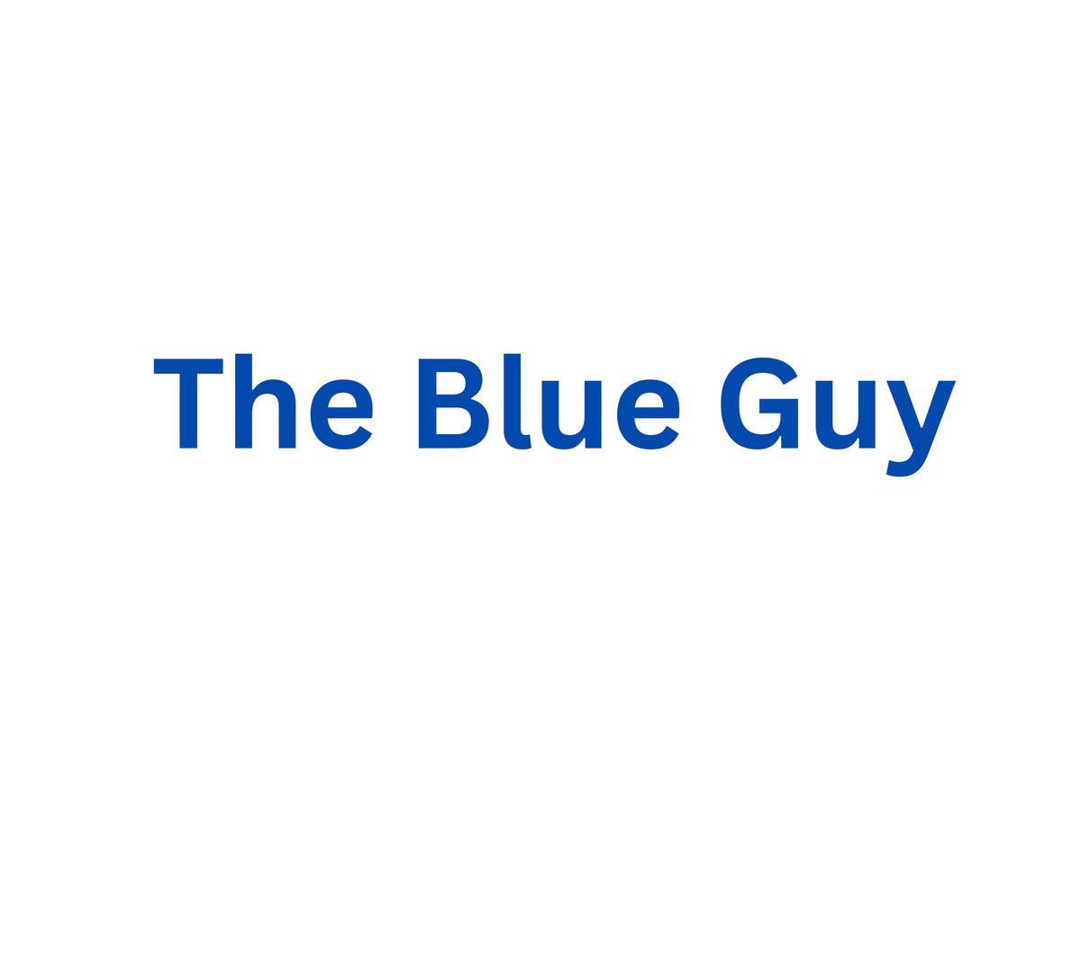 The Blue Guy- UV DTF Decals-8 Designs