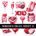 Romance - UV DTF Decal sheet (2 variants)