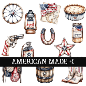 American Made - UV DTF Decal sheet (2 variants)