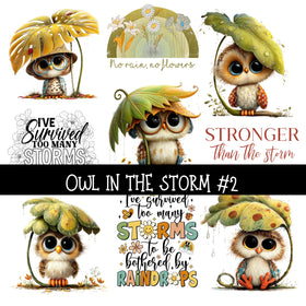 Owl in the storm UV Decal sheets 2 to choose from