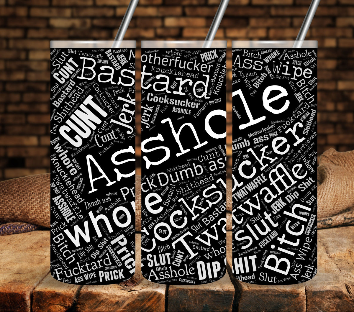 Words of Affirmation White UV DTF tumbler wraps