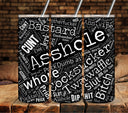 Words of Affirmation White UV DTF tumbler wraps