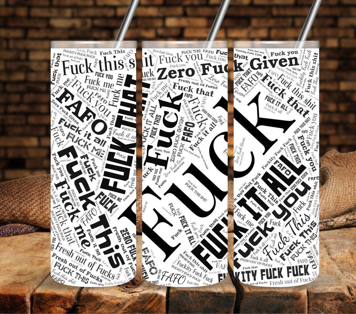 Had a bad day black UV DTF tumbler wraps