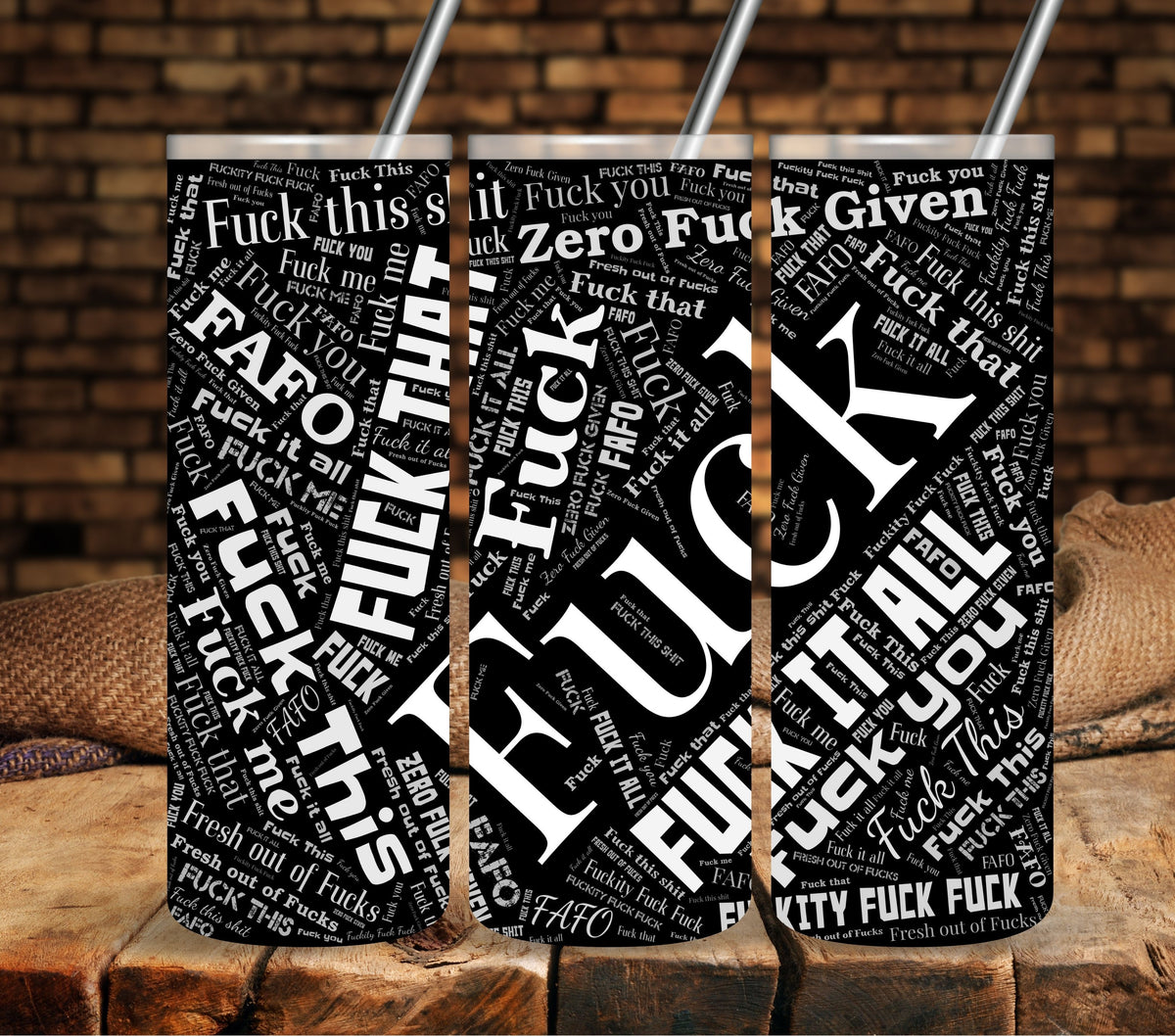 Had a bad day white UV DTF tumbler wraps