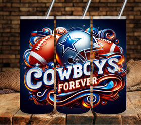 Cowboys Forever wrap Vinyl tumbler wraps