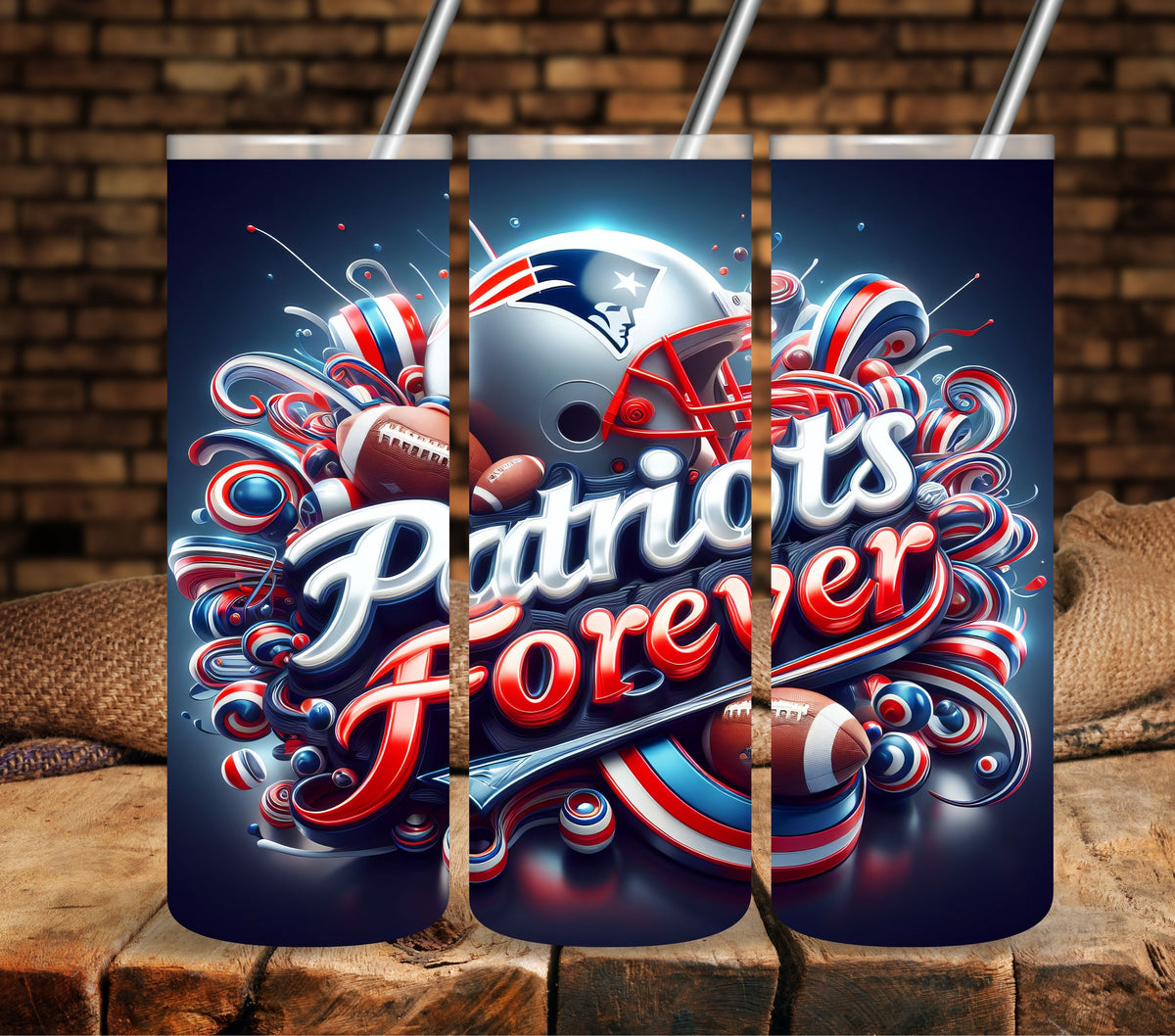 Patriots Forever wrap Vinyl tumbler wraps