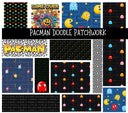 Pacman UV DTF Doodle Patchwork Set