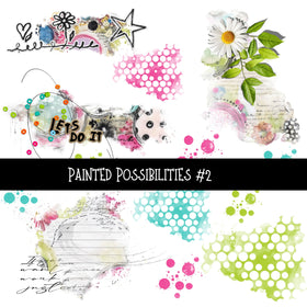 Painted Possibilities Torn Pages UV DTF Decal sheets 5 designs available