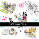 Painted Possibilities Torn Pages UV DTF Decal sheets 5 designs available