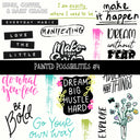 Painted Possibilities Torn Pages UV DTF Decal sheets 5 designs available