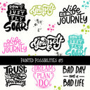 Painted Possibilities Torn Pages UV DTF Decal sheets 5 designs available