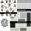Panda Doodle Patchwork Set