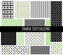 Panda Doodle Patchwork Set