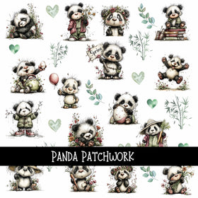 Panda Doodle Patchwork Set