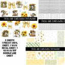 Frogs and Sunflowers Doodle Patchwork Set