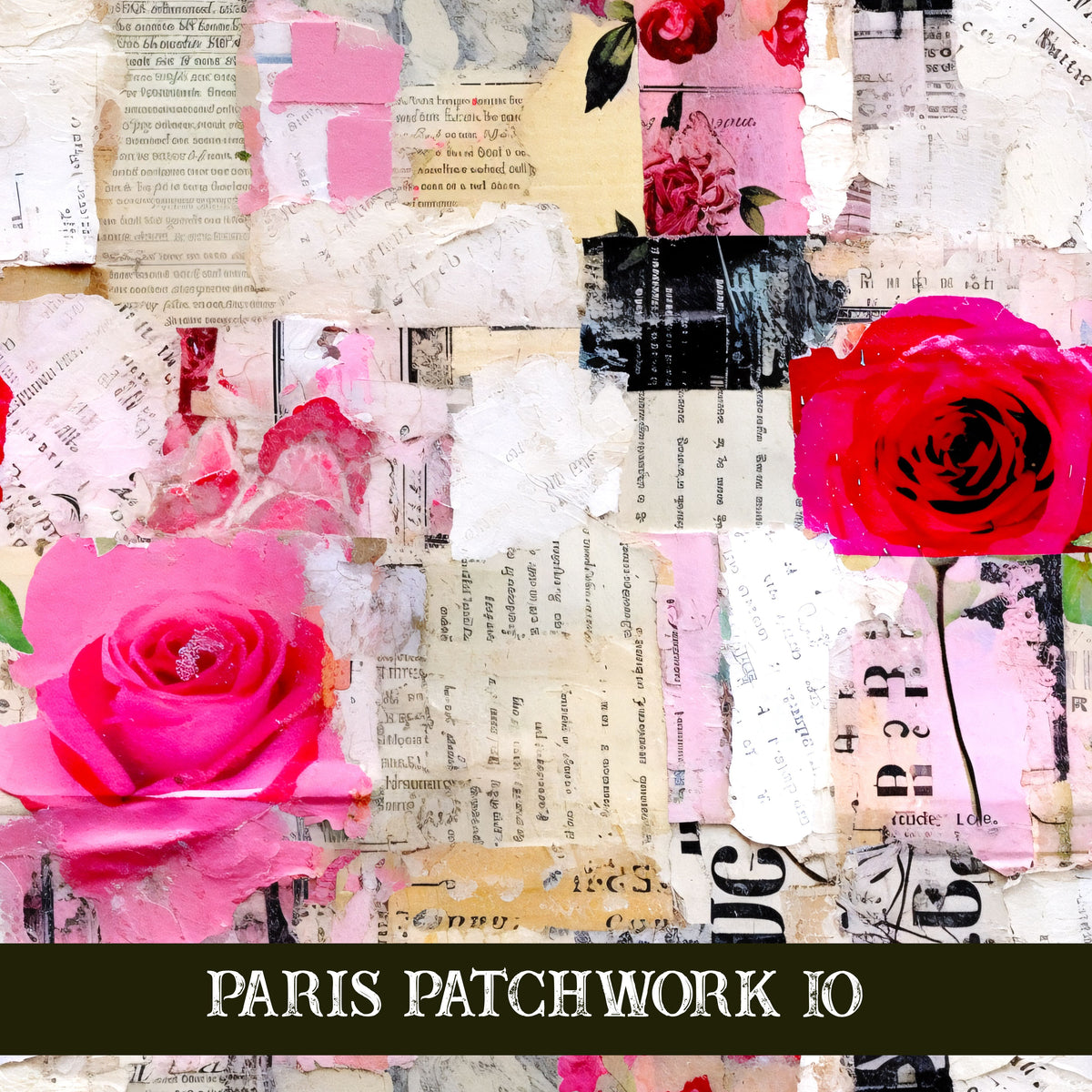 Paris Patchwork collection- 12x12 vinyl sheets 14 designs available