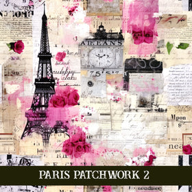 Paris Patchwork collection- 12x12 vinyl sheets 14 designs available